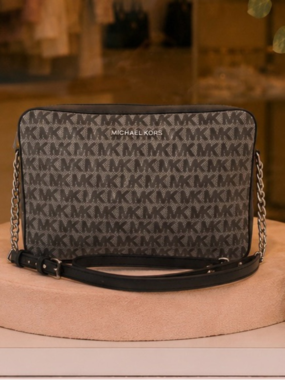 Michael Kors Jet Set MK Logo Crossbody Bag